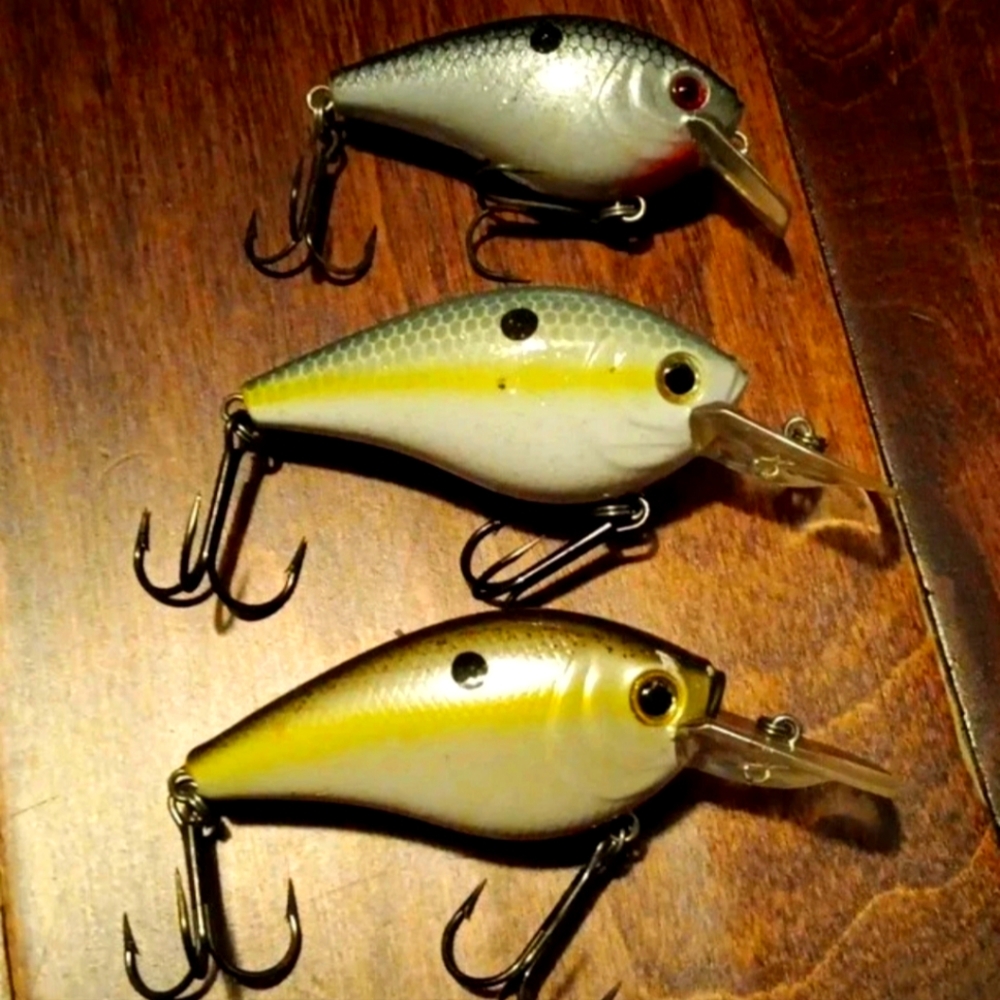 Bass Pro Shops XPS lot of 3 Shallow Running Fishing Crankbaits Lures